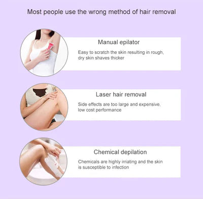 Blush Nest™Purple Epilator – آلة إزالة الشعر البنفسجية